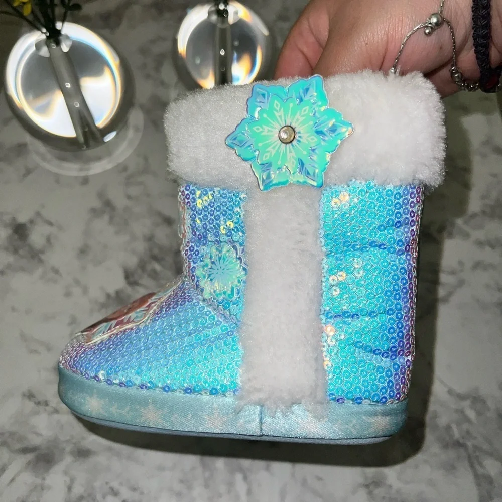 Disney Frozen toddler girl slipper boots